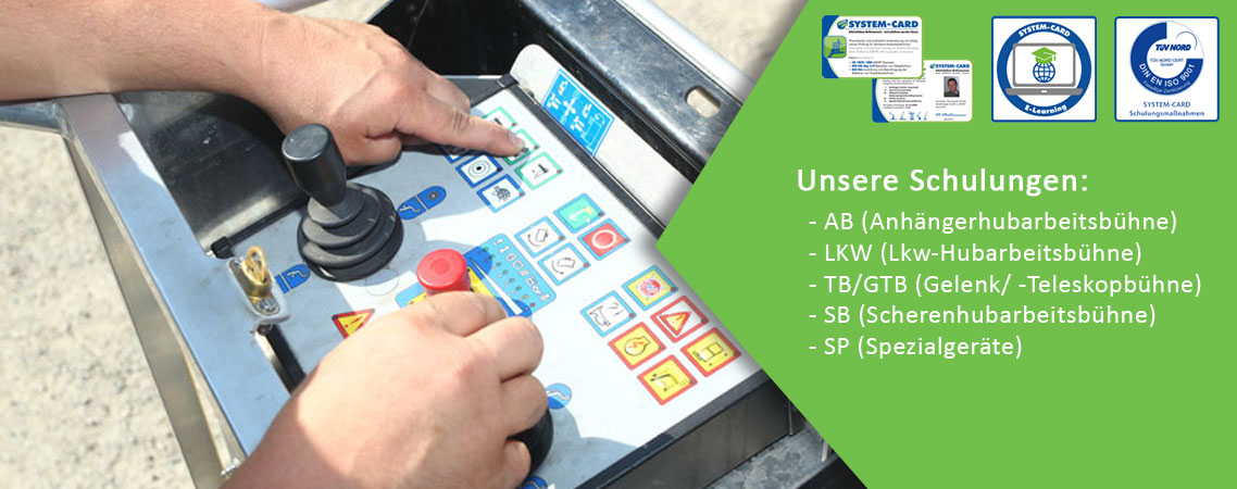 Schulungsangebot für Hubarbeitsbühnen / Steiger