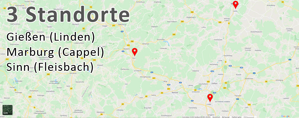 Mietpark mit 3 Standorten