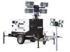 Mobile Flutlichtanlage mit Generator mieten