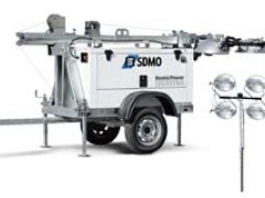 Mobile Flutlichtanlage mit Generator mieten
