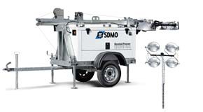 Mobile Flutlichtanlage mit Generator mieten