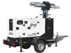 Mobile Flutlichtanlage mit Generator mieten