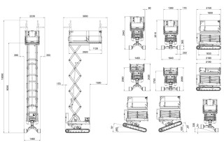 Raupenarbeitsbühne BIBI 1090 BL EVO 10m mieten