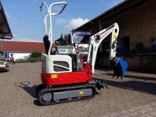Minibagger TAKEUCHI 1,2t mit Schutzbügel mieten