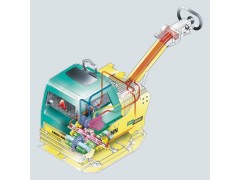 Hydraulische Rüttelplatte AMMANN 540kg GG E-Start mieten